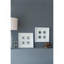 Boîte murale décorative 15,57 x 1,2 x 15,7 po S / 2