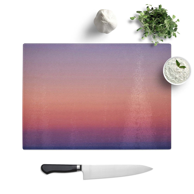 Tempered Glass Horizon Chopping Board, 28.5 cm W x 20 cm L