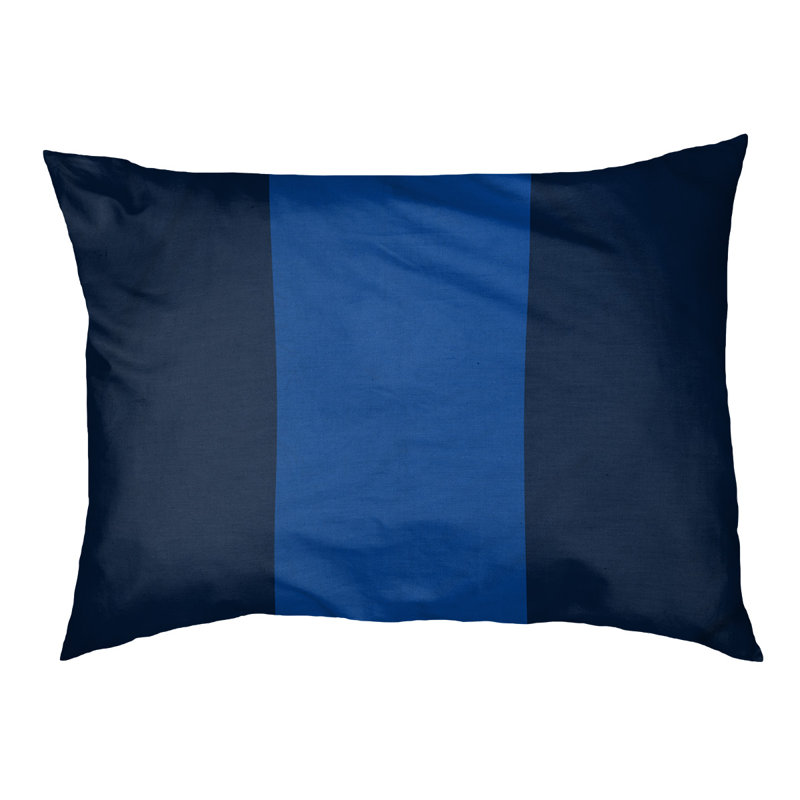 Coussin rectangulaire designer Los Angeles, Grand (L 40 po x l 50 po), Bleu marine / bleu royal