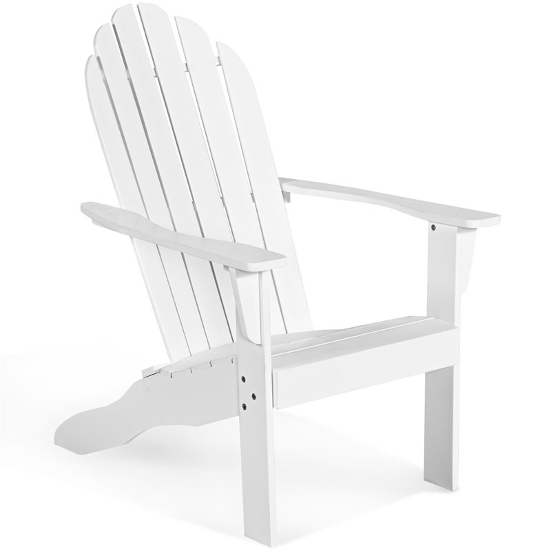 Aldershot Acacia Outdoor Adirondack Chair, White