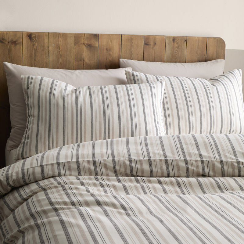 Yarn Dyed Woven Thin Stripe Bedding, Super King
