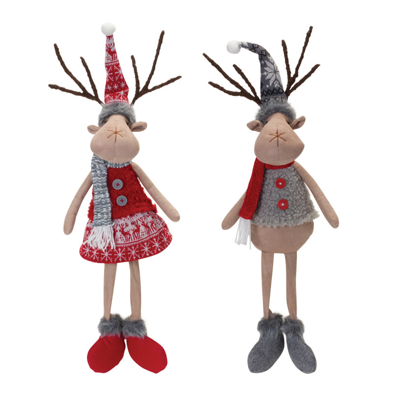 Ensemble de 2 chaises en peluche
