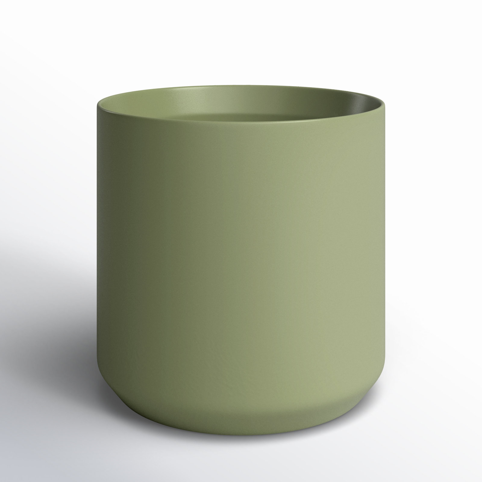 Parsons Handmade Ceramic Pot Planter, Green, 11.75" H x 12" W x 12" D