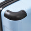 Bagage à main 20 pouces Hardshell, valise légère en ABS durable avec roulettes, serrure TSA intégrée, 2 cubes de rangement, bleu ciel