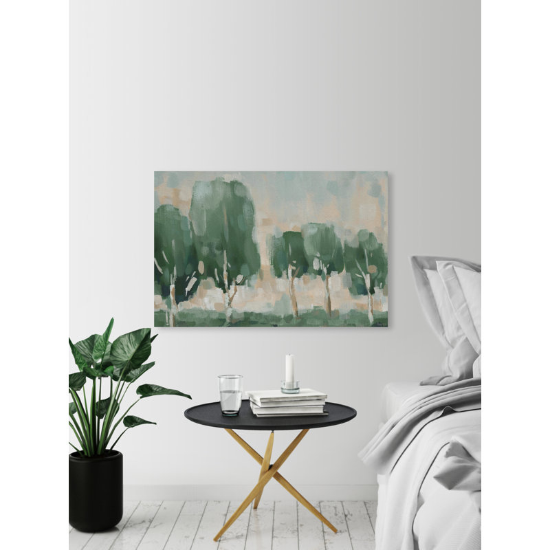 Woodland Scenery - Wrapped Canvas Painting, 20cm H x 30cm W x 3.81cm D