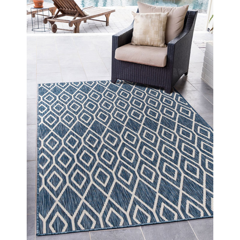 Outdoor Destiny Area Rug Bold Color, Rectangle 4' x 6'