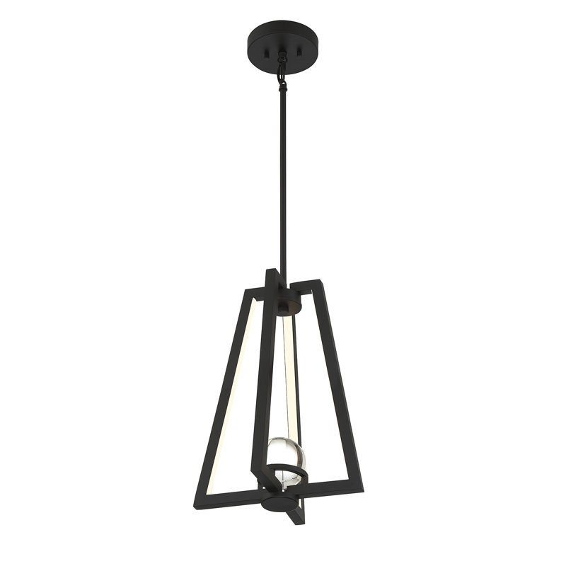 Luminaire suspendu à DEL en noir mat