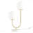 Table Lamp - Metal Frame, 2-Light Globe Design