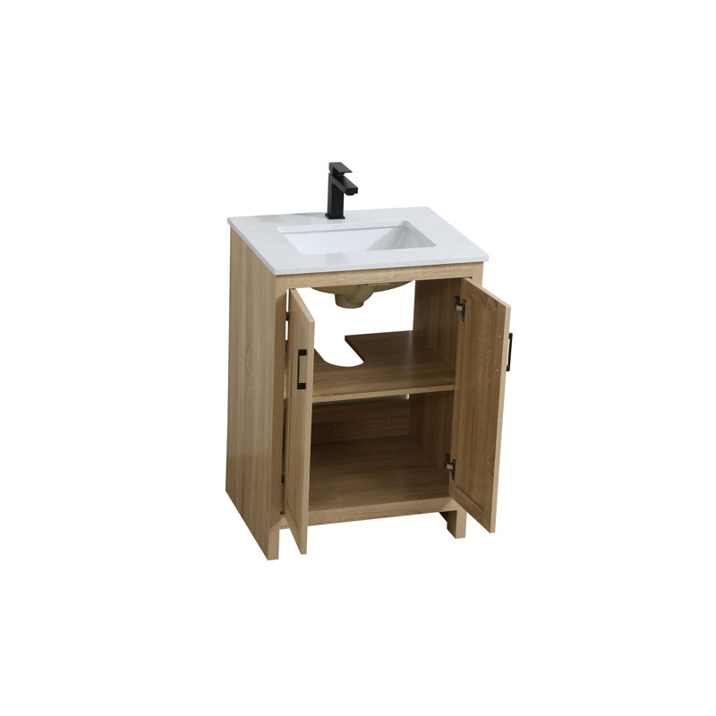 Ahner 24 inch Single Bathroom Vanity, Mango Wood