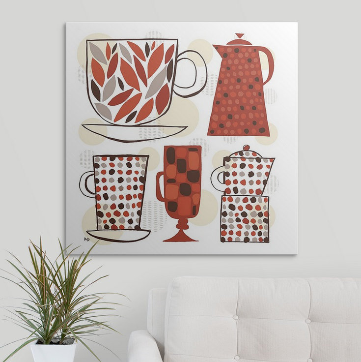 « i » par michael mullan, impression Spotted Kitchen, H 30 po x l 30 po x P 1,5 po, Toile