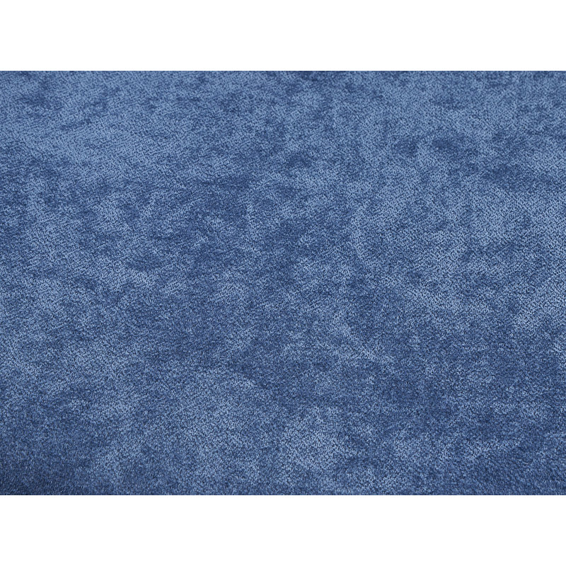 Chaise d'appoint rembourrée bleue et noyer, Bleu