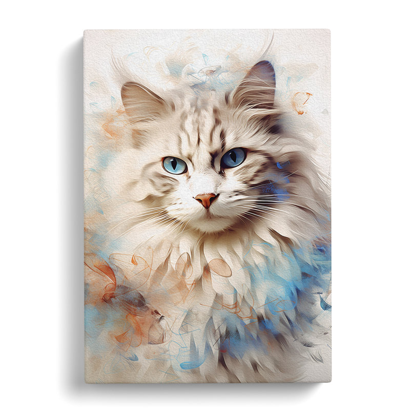 Ragdoll Cat Abstract No.2 - Wrapped Canvas, 76cm H x 50cm W x 3cm D