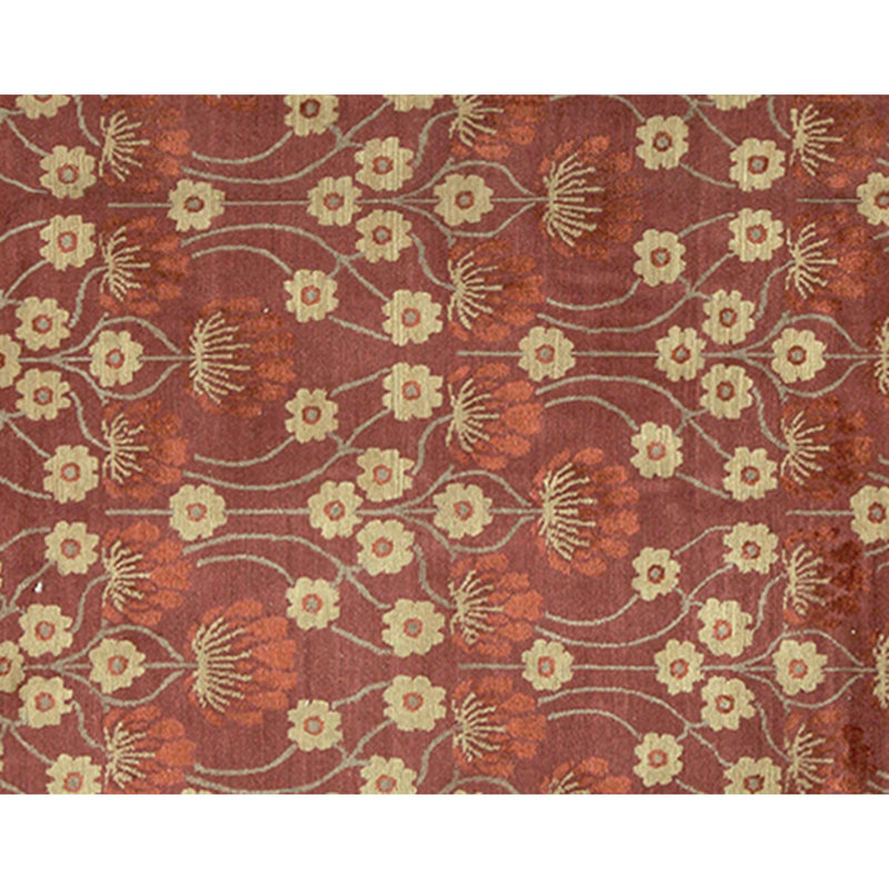 Handmade Silk and Wool Area Rug