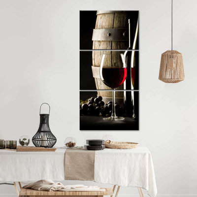 " Cabernet Wine " 3 - Pieces