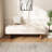 Tufted Linen Fabric Rectangular Ottoman Bench With Solid Wood Legs, Beige | Gift Idea