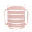 3-Piece Metal Outdoor Bistro Patio Set - Matte Light Pink -374036857
