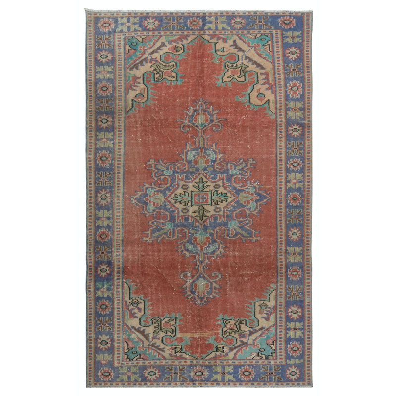 Tapis traditionnel traditionnel turc en laine fabriqué à la main