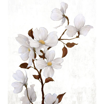 White Flowers - Painting Print