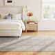 Lavande Wool Area Rug in Ivory