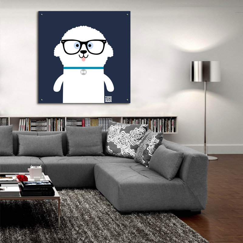 «Bow Wow Bichon Frise» par Todd Art, H 36 po x l 36 po