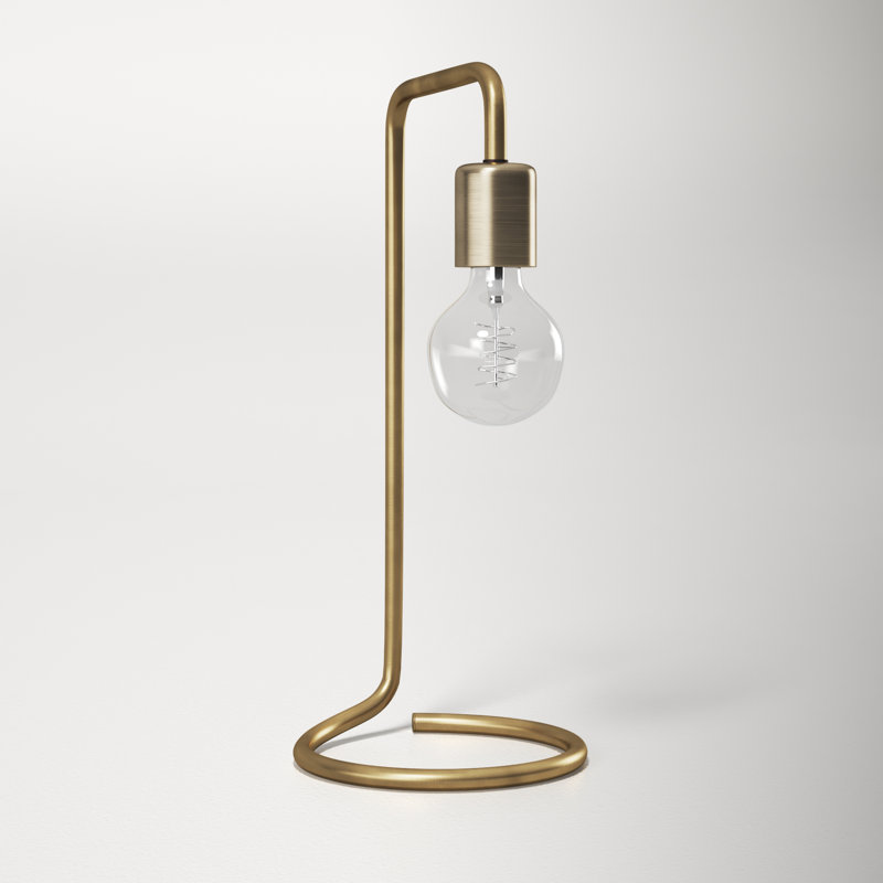 Fuse Metal Table Lamp, Antique Brass