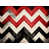 Black/Red Chevron