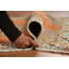 Tapis traditionnel orange en laine 3 x 5