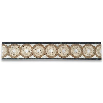 4 in. x 11 in. Marble Tile
