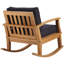 Chaise berçante d'extérieur en teck Marina-472441370