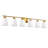 45 Inch 6-light Gold Vanity Wall Light