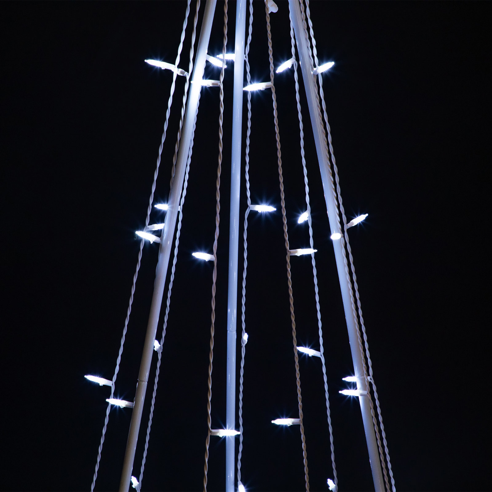 5' LED Lighted Cone Christmas Tree, Clear