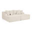 Fauteuil paresseux à deux places, canapé compressé sans assemblage, fabriqué en tissu de velours, fauteuil moderne moelleux, utilisé pour les salons et les chambres à coucher-1260212367