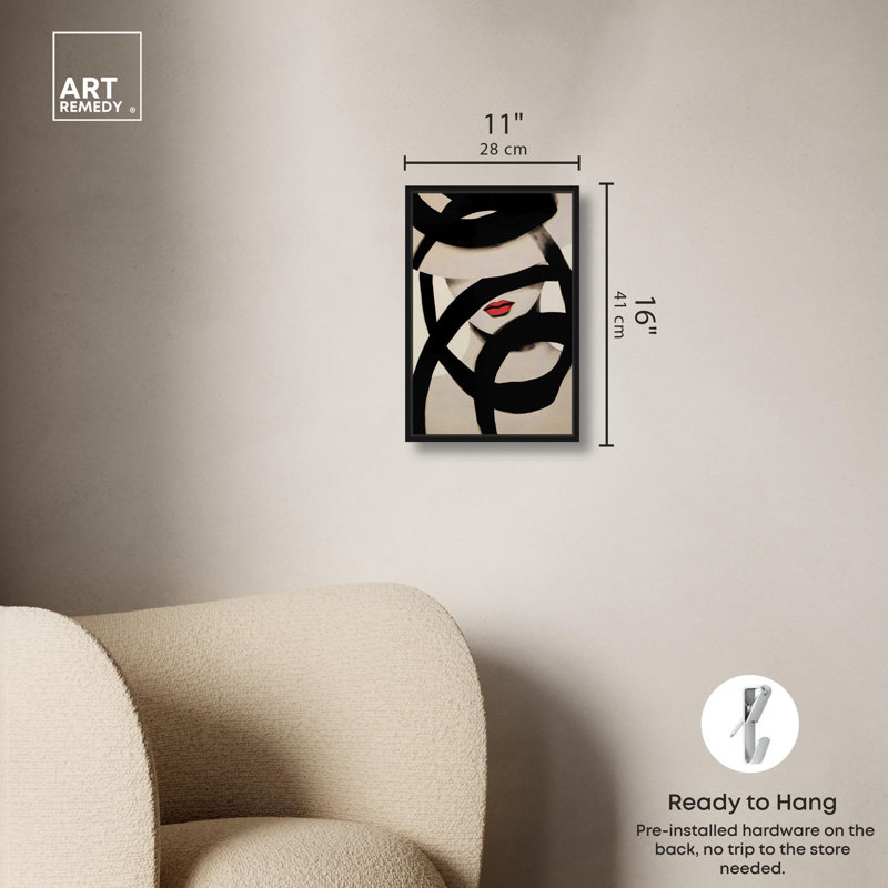 Art Bella Bella, Cadre noir, H 16 po x l 11 po