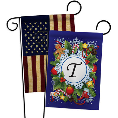 Drapeau de jardin à 2 faces en polyester / mélange de polyester 19 x 13 po