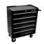Coffre à outils 5 tiroirs, armoire à outils roulante avec système de verrouillage pour rangement de garage - Armoire à outils en métal robuste avec 4 roues, noir-240621400