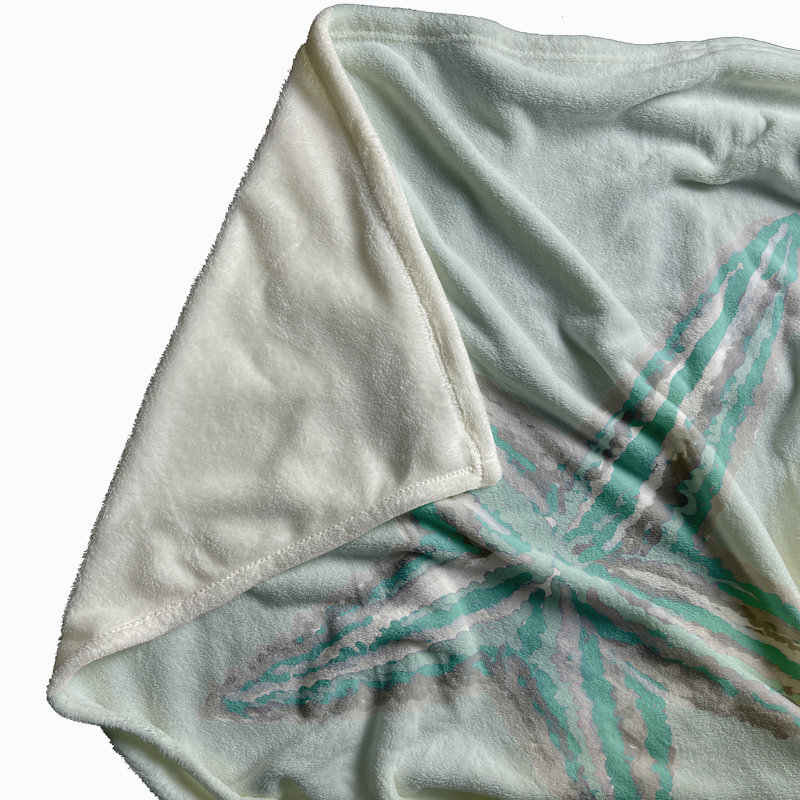 Houser Plain Weave / Muslin Throw Blanket, Aqua