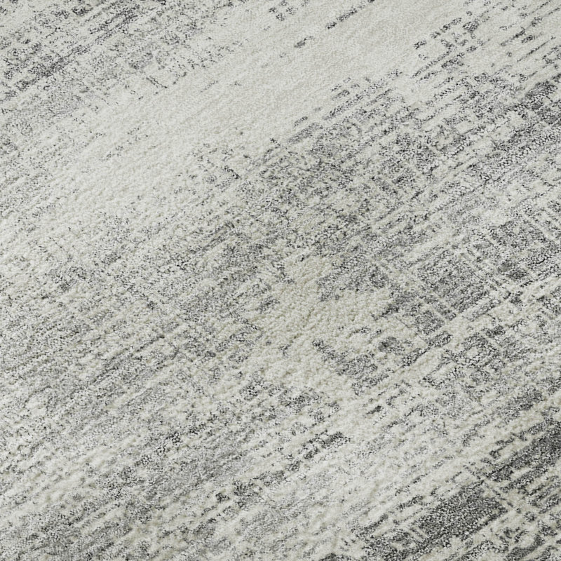 Premium Machine Washable Gerardo Silver Rug, Rectangle 9' x 12'