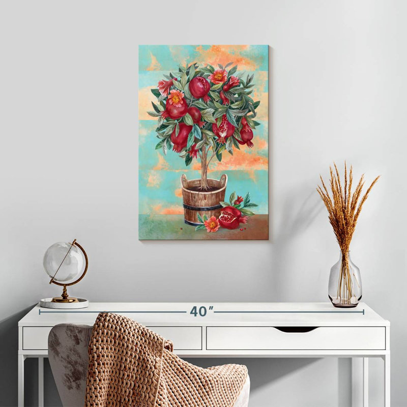 Harnek Pomegranate Tree, 24" H x 16" W