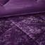 Édredon très grand / très grand en velours mauve