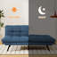 Canapé-lit futon convertible 3-en-1, deux accoudoirs, causeuse compacte robuste-1116474657