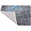 Tapis gris anthracite et bleu noué à la main de haute qualité-106954917