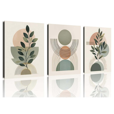 3 Piece Wrapped Canvas Wall Art