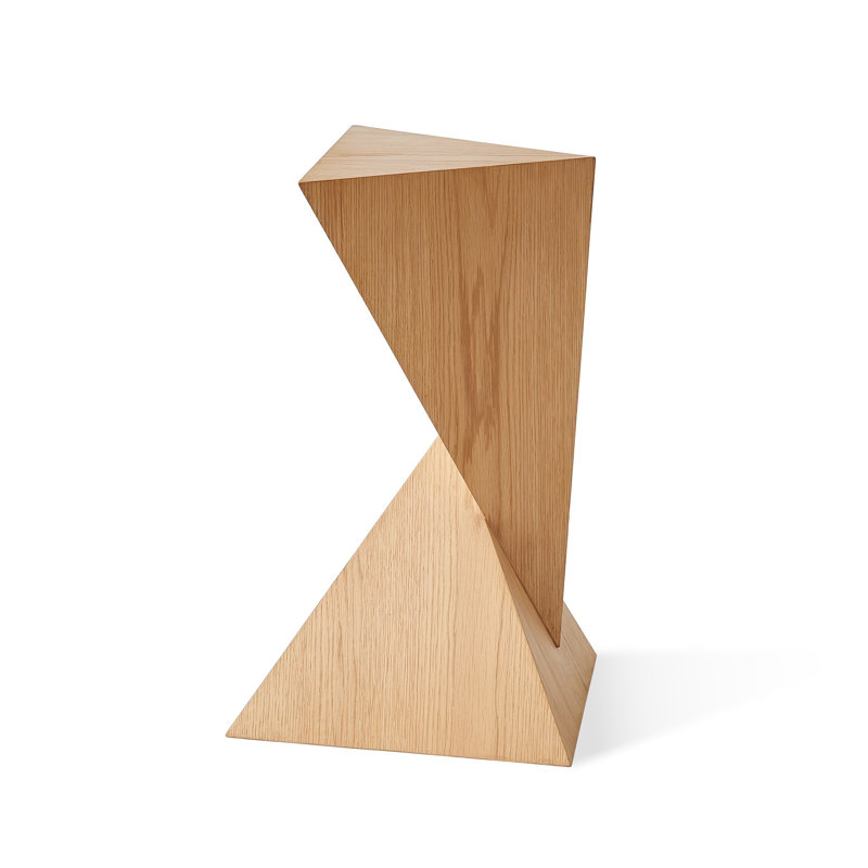 Spectrum Side Table-Blackened Oak, Brown