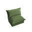 Fauteuil sans accoudoirs en chenille vert-129098682