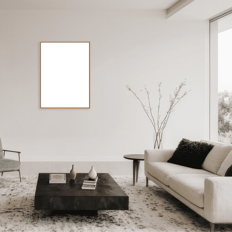 Gai: A Symphony Of Abstraction, 30" H x 24" W x 1.125" D, Black, Framed Matted Print