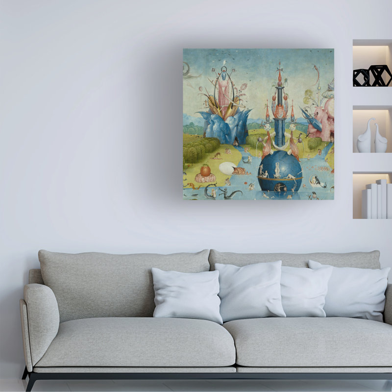 «Hieronyme», Le jardin des délices, 1490-1500, art sur toile, H 14 po x l 14 po