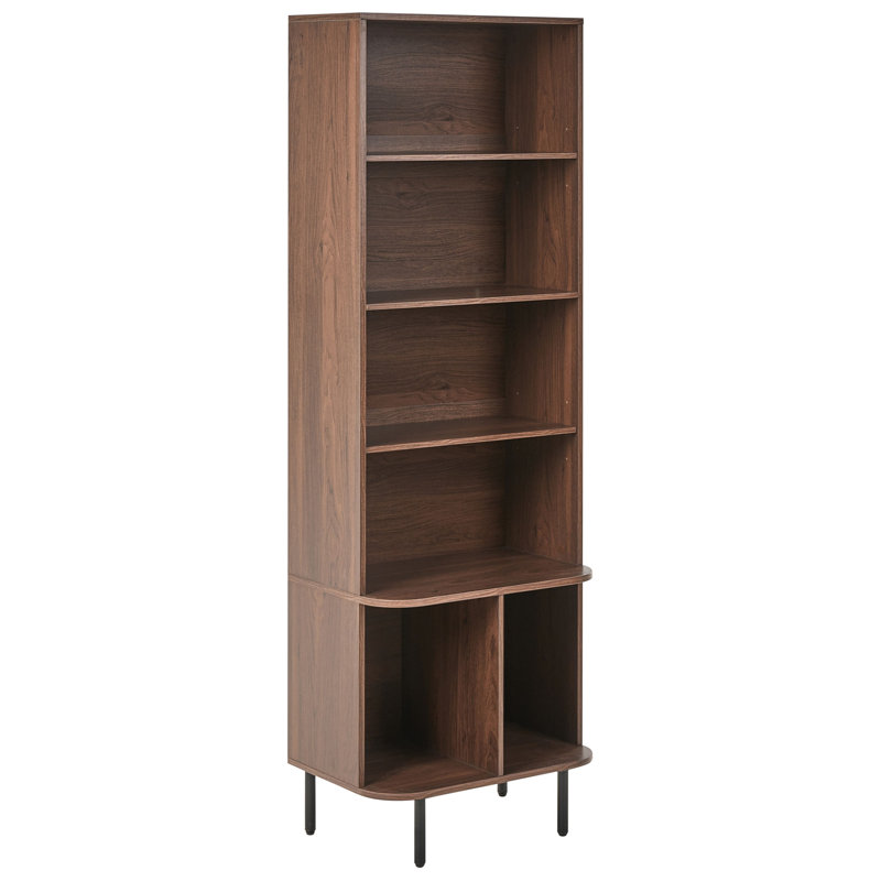 Quaniya 180 cm H Iron Bookcase, 180 cm H x 60 cm W x 40 cm D x