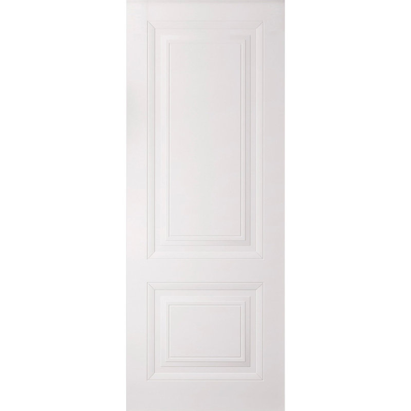 Panneau de porte à dalle | Blanc ESSENTIEL 1222 | Portes de salle de bain et de chambre à coucher, 30 po x 96 po