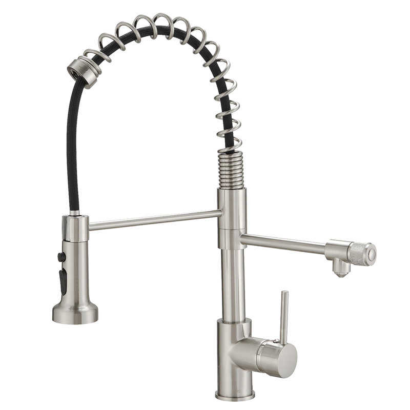 Purifier Kitchen Faucet Drinking Water Faucet, Pull Down Water Filter Kitchen Sink Faucets, Brushed Nickel