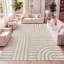 Tapis d'intérieur / extérieur beige / crème à deux tons Alex-2097968616